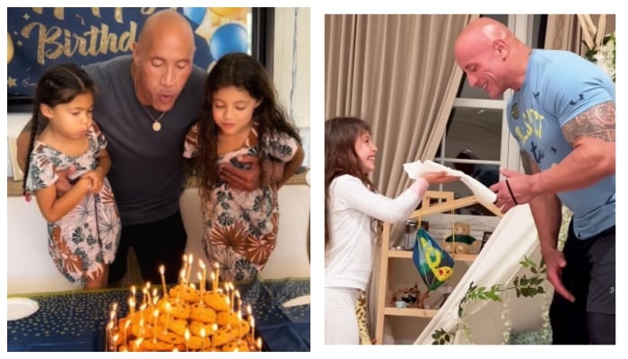 The Rock surprises daughter with video birthday message from Jason Momoa