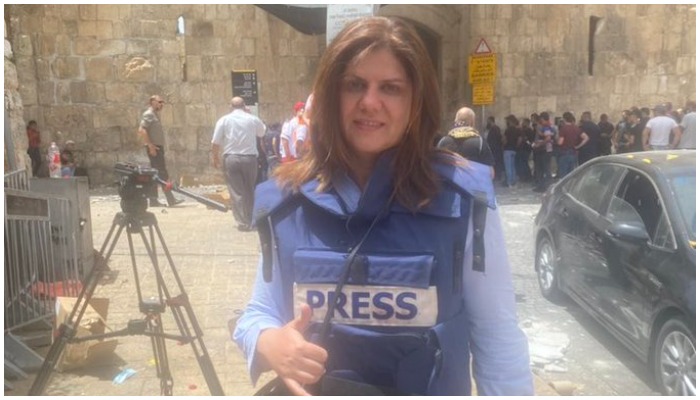 Deceased Al Jazeera reporter Shireen Abu Akleh. — Twitter/assaf_khuloud