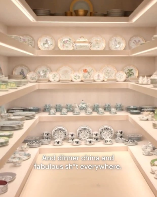 Theres a pantry in Kris house dedicated to fine China