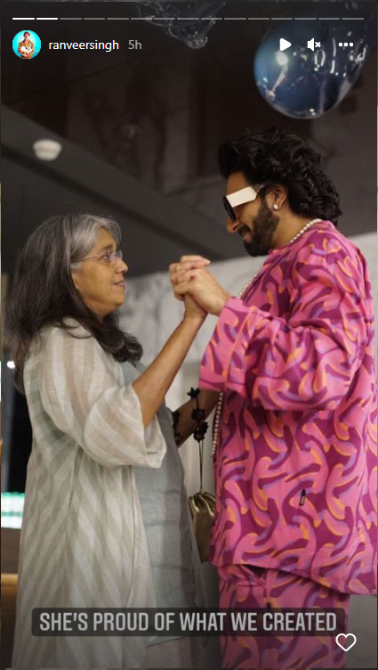 Ranveer Singh shares heart-warming words for Jayeshbhai Jordaar co-star Ratna Pathak