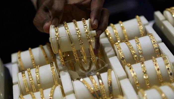 Gold bangles. — Reuters/File