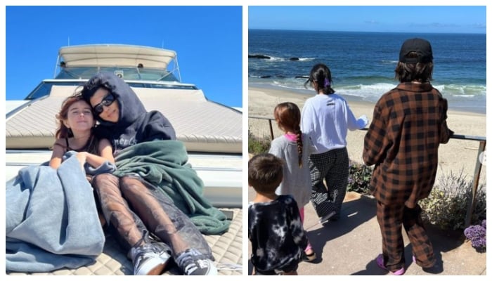 Kourtney Kardashian shares stunning Laguna Beach vacation photos with kids