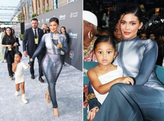 Kylie Jenner, Travis Scott’s rare appearance with Stormi at BBMAs sparks criticism