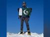 Mountaineer Abdul Joshi raises Pakistani flag on Mount Everest