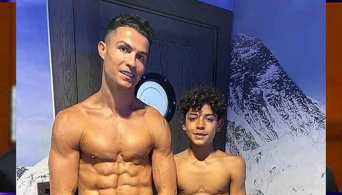 Cristiano Ronaldo stuns as he flaunts his fit physique in new photo with son
