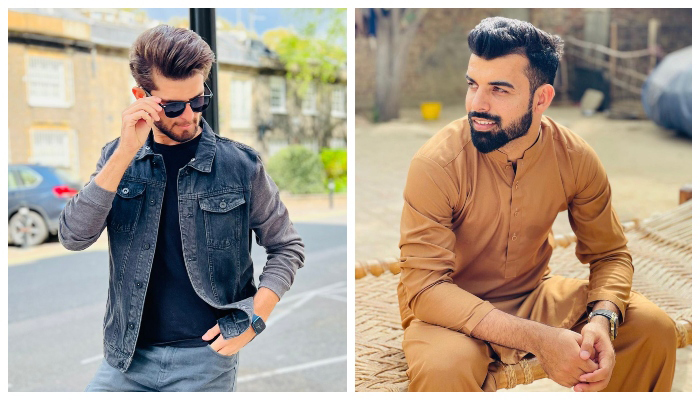 Pakistani pacer Shaheen Shah Afridi (left) and all-rounder Shadab Khan. — Twitter/iShaheenAfridi/76Shadabkhan