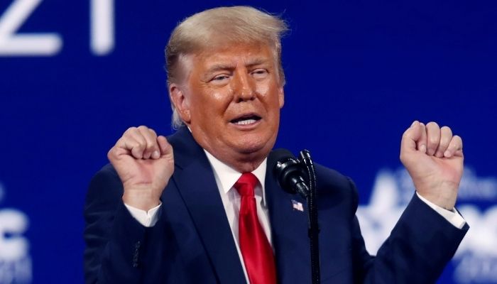 Former U.S. President Donald Trump speaks at the Conservative Political Action Conference (CPAC) in Orlando, Florida, U.S. February 28, 2021. — Reuters