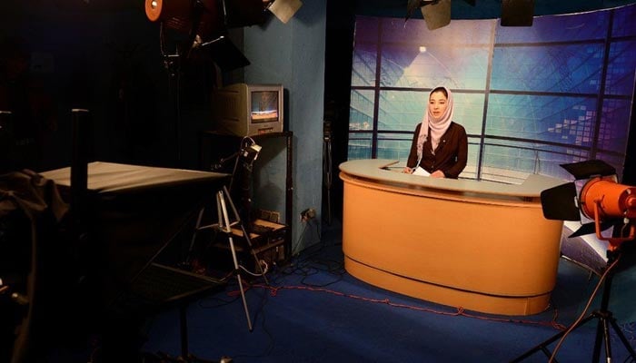 Taliban orderedall the female TV presenters to cover their faces on air. — AFP/File