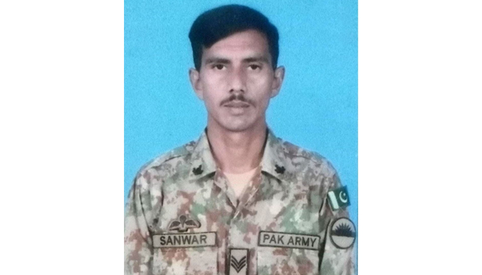 Havaldar Muhammad Sanwar, 39, resident of Jhelum was martyred in an attack on May 19, 2022. — ISPR