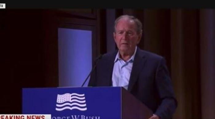 Watch: In a 'Freudian slip,' George W Bush confuses Ukraine with Iraq