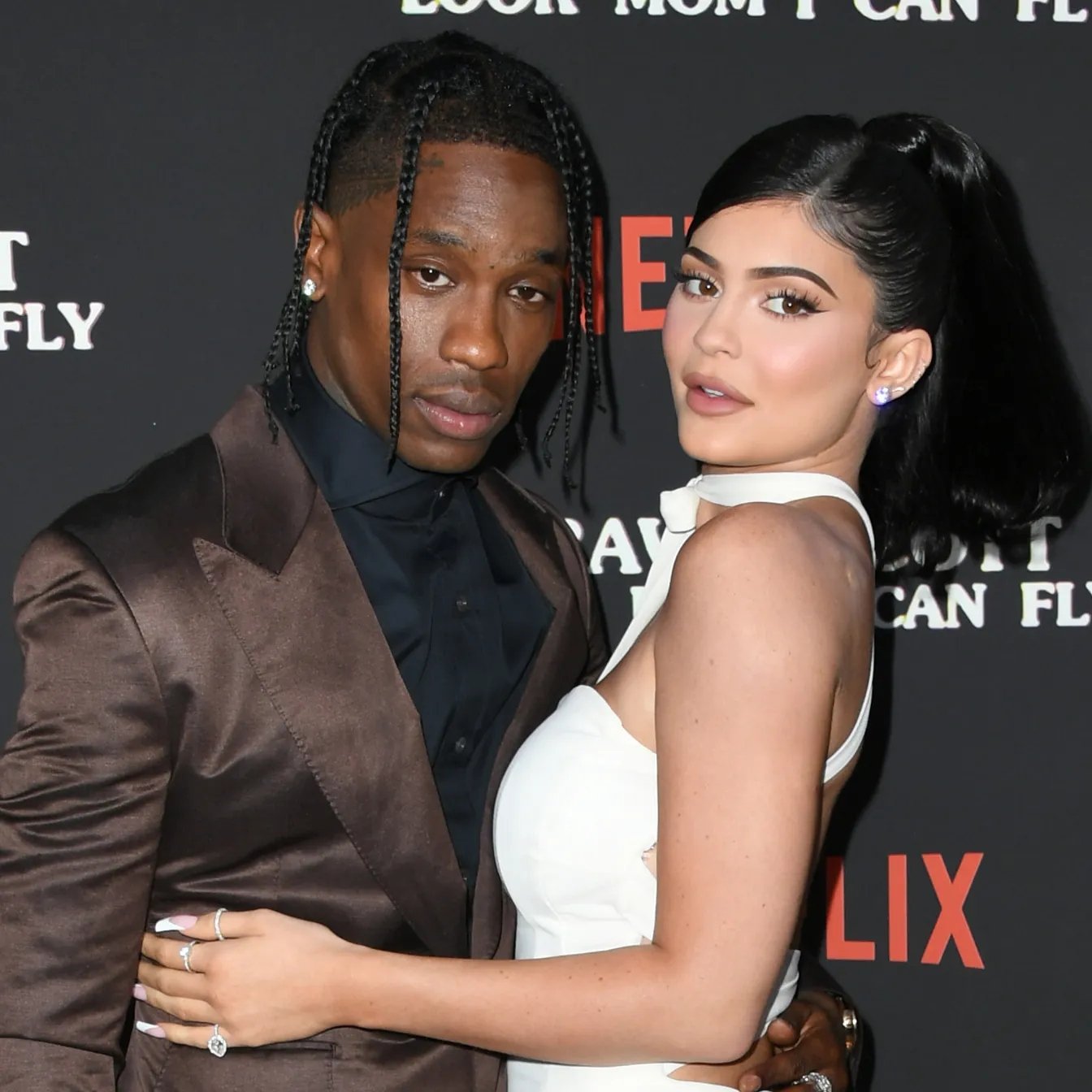 Parents: Kylie, 24, (£749m) gave birth to her second child - formerly named Wolf - with her boyfriend Travis, 31, (£41.5m)