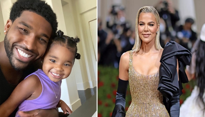 Tristan Thompson takes up daddy duties as Khloé Kardashian jets off to Kourtneys wedding