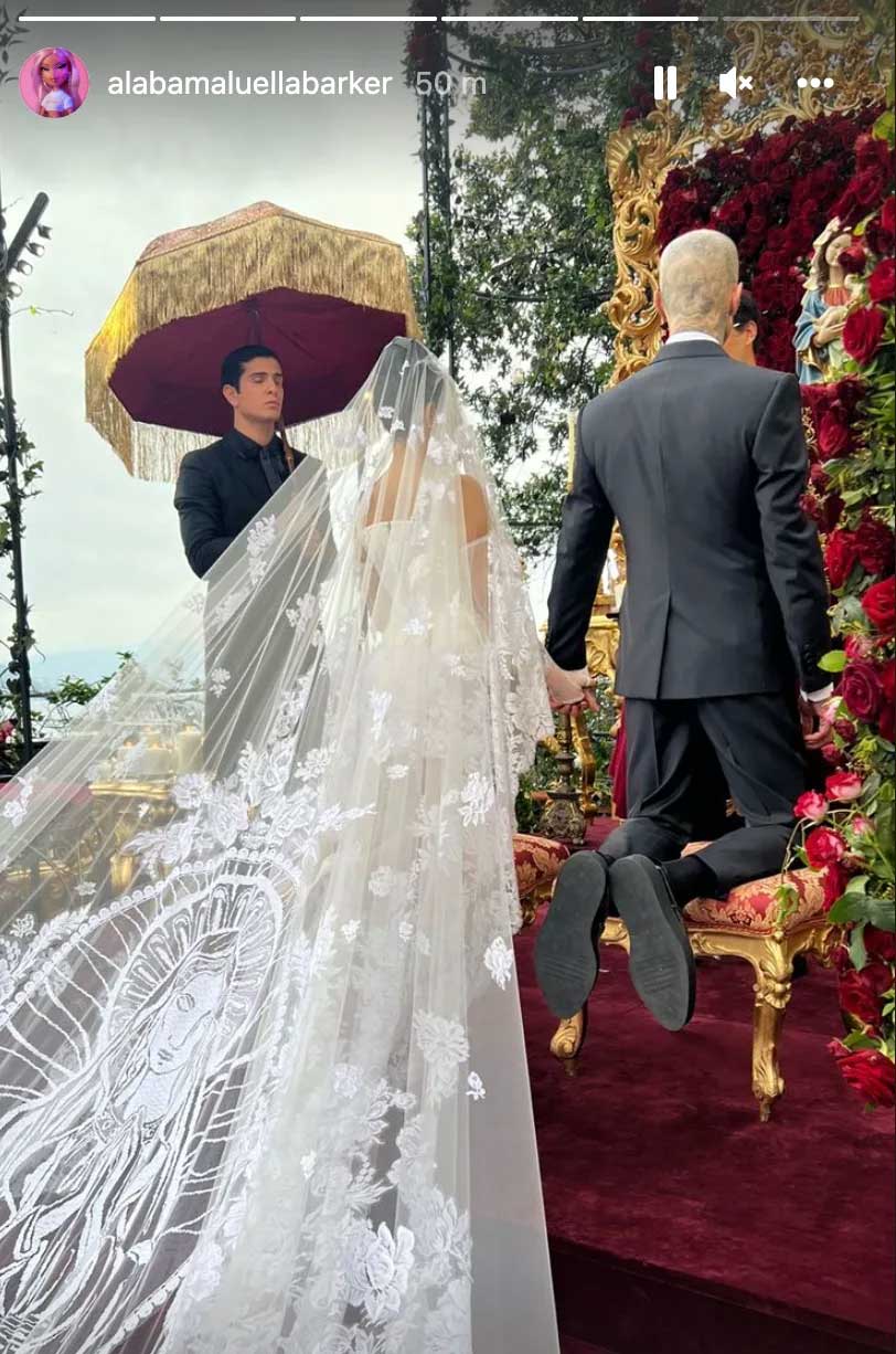 Kourtney Kardashian and Travis Barkers Italian wedding: Alabama Barker shares photos