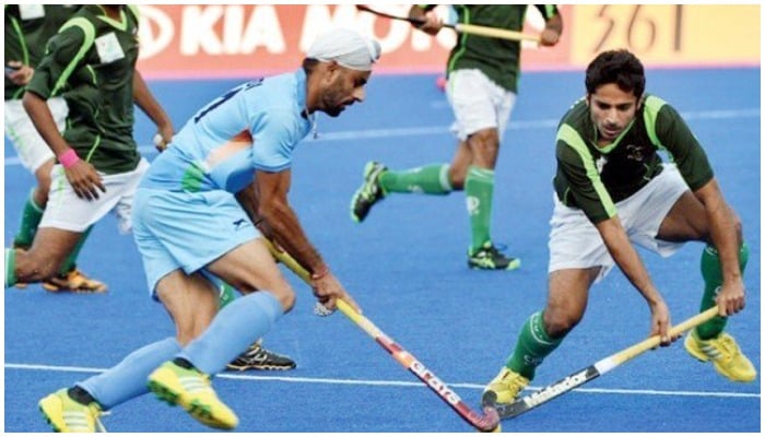 A file photo of hockey match between Pakistan and India. — AFP