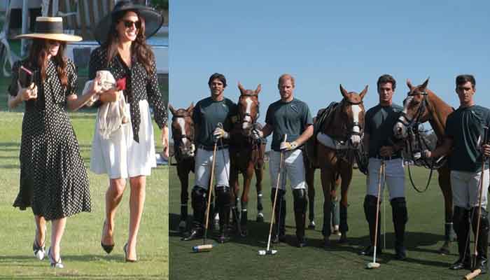 Meghan Markle steelt de show van prins Harry met haar prachtige polowedstrijd: foto's