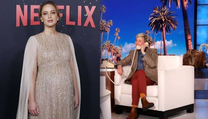 Jennifer Lawrence would pretend Ellen DeGeneres interviews in the bathroom