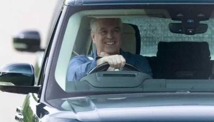 Prince Andrew flashes big smile in latest outing as Queen okays royal return