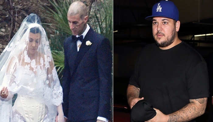 Rob Kardashian’s absence from sister Kourtney’s Italy wedding sparks concerns