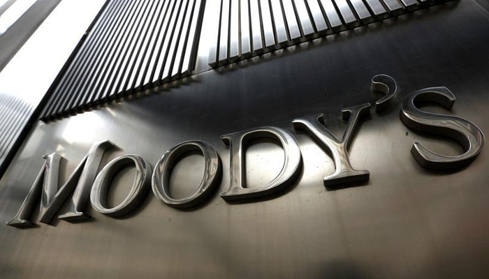 A Moodys sign is displayed on 7 World Trade Center, the companys corporate headquarters in New York, February 6, 2013. — Reuters/File