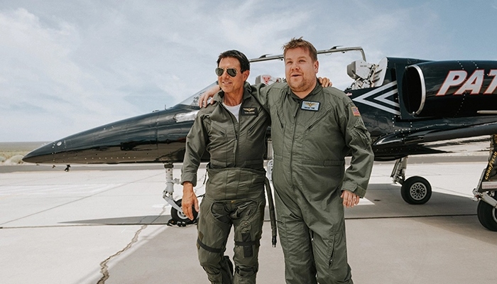 Tom Cruise takes James Corden on fighter jet flight, reenacts aerial stunt from ‘Top Gun’