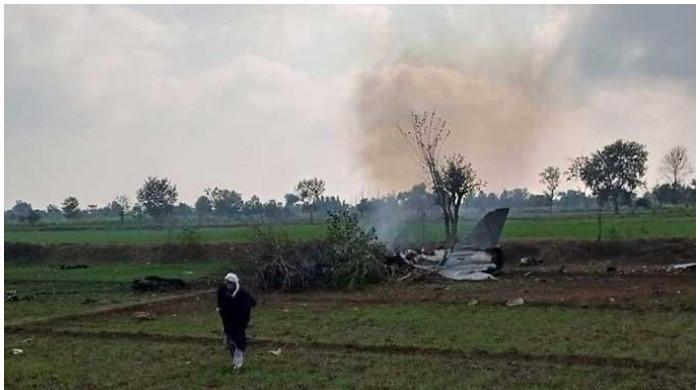 PAF aircraft crashes near Mianwali amid training
