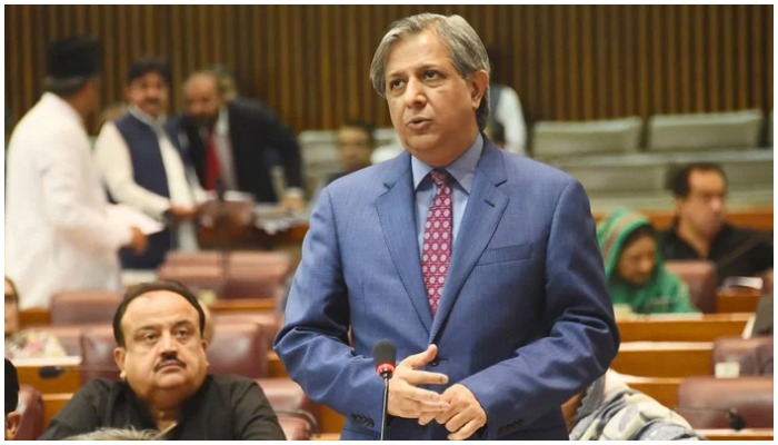 Law Minister Azam Nazeer Tarar speaks at NA session. — Twitter