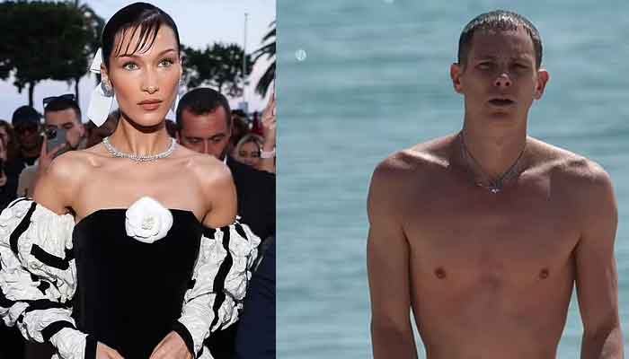 Pacar Bella Hadid, Marc Kalman, menggoda kekasihnya dengan gerakan manis di pantai