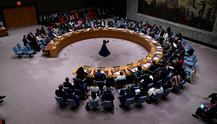 UN Security Council meeting on the maintenance of international peace and security at UN headquarters in New York on May 19, 2022. Photo — TIMOTHY A. CLARY / AFP