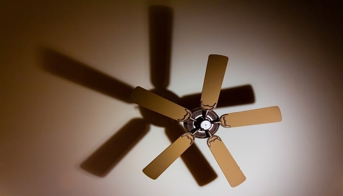 A ceiling fan.—Unsplash/@jason_anderson