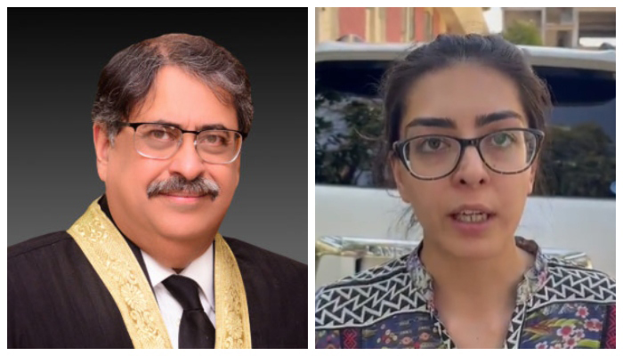 Islamabad High Court Chief Justice Athar Minallah (left) and lawyer and human rights activist Imaan Zainab Mazari-Hazir. — IHC website/Twitter/File