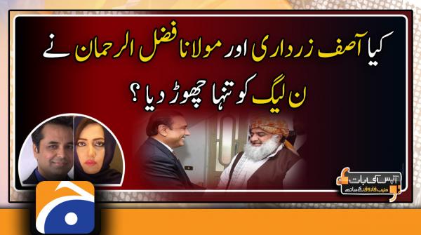 Kya Asif Zardari aur Maulana Fazal-ur-Rehman ne PML-N ko tanha chorhh diya?