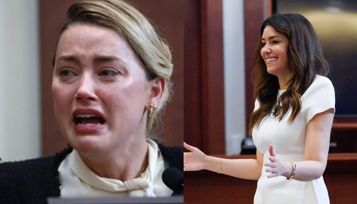 Camille Vasquez calls out Amber Heard for fake-crying, sobbing without tears: Watch - Geo News