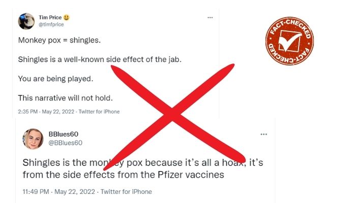 Fact check: monkeypox is neither shingles nor side effect of Pfizer vaccine