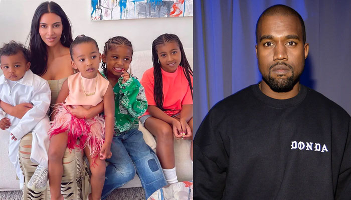 Kanye West claims Kim Kardashian only let him see three of their kids