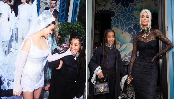 Kim Kardashian shares rare glimpse from Kourtney and Travis Barkers Italian wedding