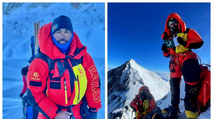 Pakistani mountaineers Sirbaz Ali, Shehroze Kashif summit 5th highest peak in the world