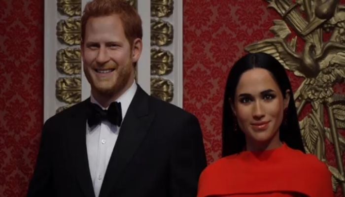 Prince Harry and Meghans wax figures rejoin royal family