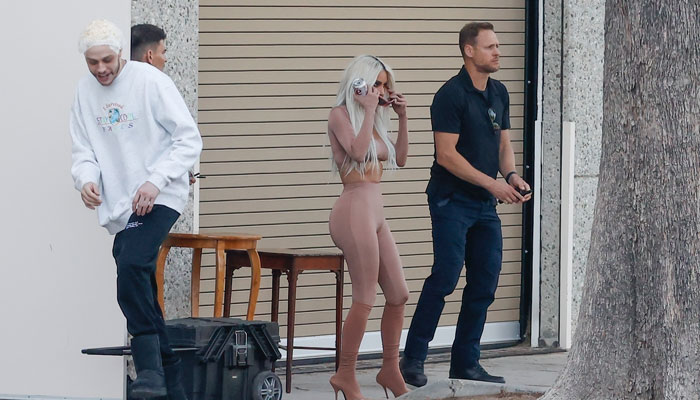 Pete Davidson matches up to Kim Kardashian fashion game with Platinum hair: PHOTO