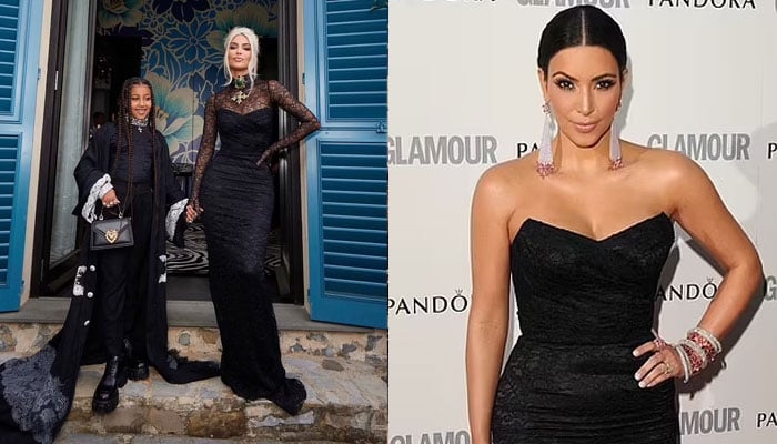 Kim Kardashian wore her recycled dress to Kourtney-Travis Italian wedding