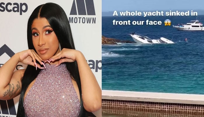 Cardi B can’t believe her eyes as she watches yacht sink, shares ‘crazy’ video