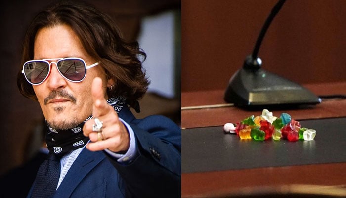 Johnny Depp ate candy in court to curb nicotine intake?