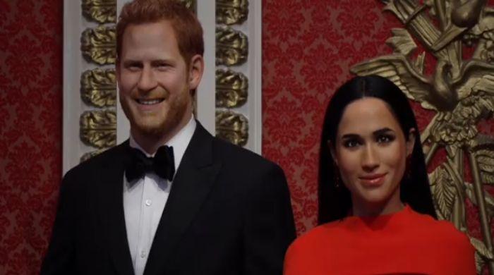 Prince Harry and Meghan's wax figures rejoin royal family 