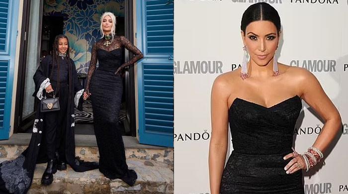Kim Kardashian wore her recycled dress to Kourtney-Travis Italian wedding