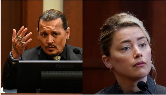 Amber Heard (right), Johnny Depp (left). — Reuters