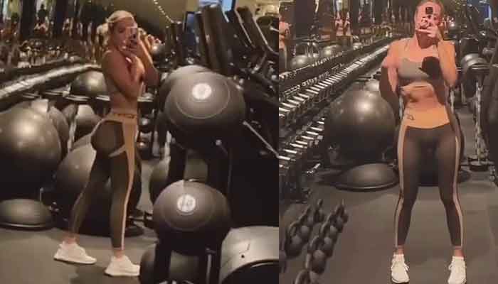 Khloe Kardashian looks extra slim as she shares new gym pics to tease her ex Triston Thomson