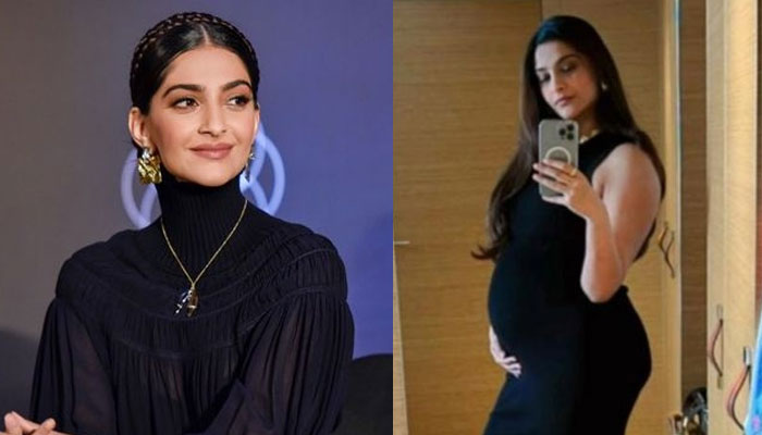 Pregnant Sonam Kapoor shows off her growing baby bump: See Pic