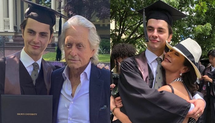 Michael Douglas, Catherine Zeta-Jones ‘inexplicably proud’ on son Dylan’s graduation