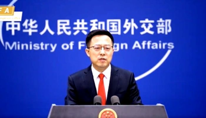 Chinese Foreign Ministry Spokesperson Zhao Lijian — Video/Screengrab/China government official