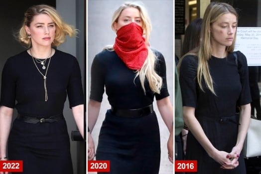 Internet mock Amber Heard for wearing same ‘funeral dress’ at defamation verdict