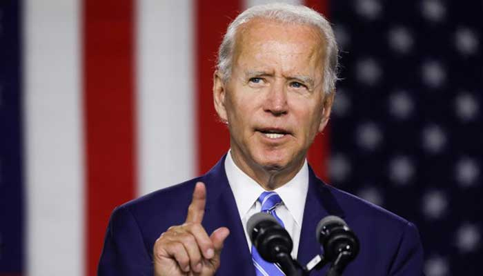 Democratic US presidential candidate and former vice president Joe Biden speaks during a campaign event in Wilmington, Delaware. Photo— Reuters